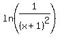 ln%281%2F%28x%2B1%29%5E2%29