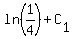ln%281%2F4%29%2BC%5B1%5D