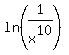 ln%281%2Fx%5E10%29