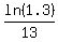 ln%281.3%29%2F13