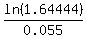 ln%281.64444%29%2F0.055