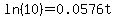 ln%2810%29+=+0.0576t