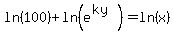 ln%28100%29%2Bln%28e%5E%28ky%29%29=ln%28x%29