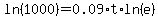 ln%281000%29=0.09%2At%2Aln%28e%29