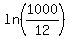 ln%281000%2F12%29