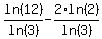 ln%2812%29%2Fln%283%29-2%2Aln%282%29%2Fln%283%29