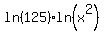 ln%28125%29%2Aln%28x%5E2%29