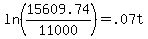 ln%2815609.74%2F11000%29+=+.07t