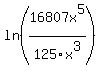 ln%2816807x%5E5%2F125x%5E3%29
