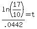 ln%2817%2F10%29%2F.0442=t