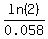 ln%282%29%2F0.058