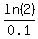 ln%282%29%2F0.1