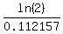 ln%282%29%2F0.112157