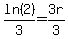ln%282%29%2F3=3r%2F3