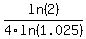 ln%282%29%2F4ln%281.025%29
