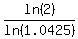 ln%282%29%2Fln%281.0425%29