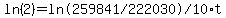 ln%282%29=%22ln%28259841%2F222030%29%2F10%22%2At