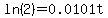 ln%282%29=0.0101t