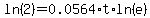 ln%282%29=0.0564%2At%2Aln%28e%29