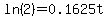 ln%282%29=0.1625t