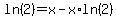 ln%282%29=x-x%2Aln%282%29