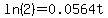 ln%282%29+=+0.0564t