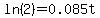 ln%282%29+=+0.085t