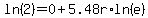 ln%282%29+=0%2B+5.48r%2Aln%28e%29