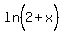 ln%282%2Bx%5E%22%22%29