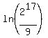 ln%282%5E17%2F9%29