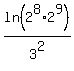 ln%282%5E8%2A2%5E9%29%2F3%5E2%29