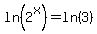 ln%282%5Ex%29+=+ln%283%29
