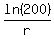 ln%28200%29%2Fr