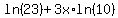 ln%2823%29%2B3x%2Aln%2810%29