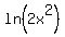 ln%282x%5E2%29