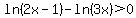 ln%282x-1%29-ln%283x%29%3E0