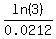 ln%283%29%2F0.0212