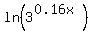 ln%283%5E%280.16x%29%29