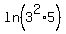 ln%283%5E2%2A5%29