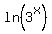 ln%283%5Ex%29