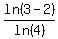 ln%283-2%29%2Fln%284%29