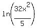 ln%2832x%5E2%2F5%29