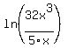 ln%2832x%5E3%2F5x%29