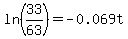 ln%2833%2F63%29+=+-0.069t