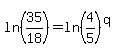 ln%2835%2F18%29+=+ln%284%2F5%29%5Eq