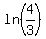 ln%284%2F3%29