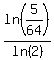 ln%285%2F64%29%2Fln%282%29