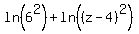 ln%286%5E2%29+%2B+ln%28%28z-4%29%5E2%29