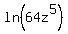 ln%2864z%5E5%29