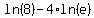 ln%288%29+-+4%2Aln%28e%29